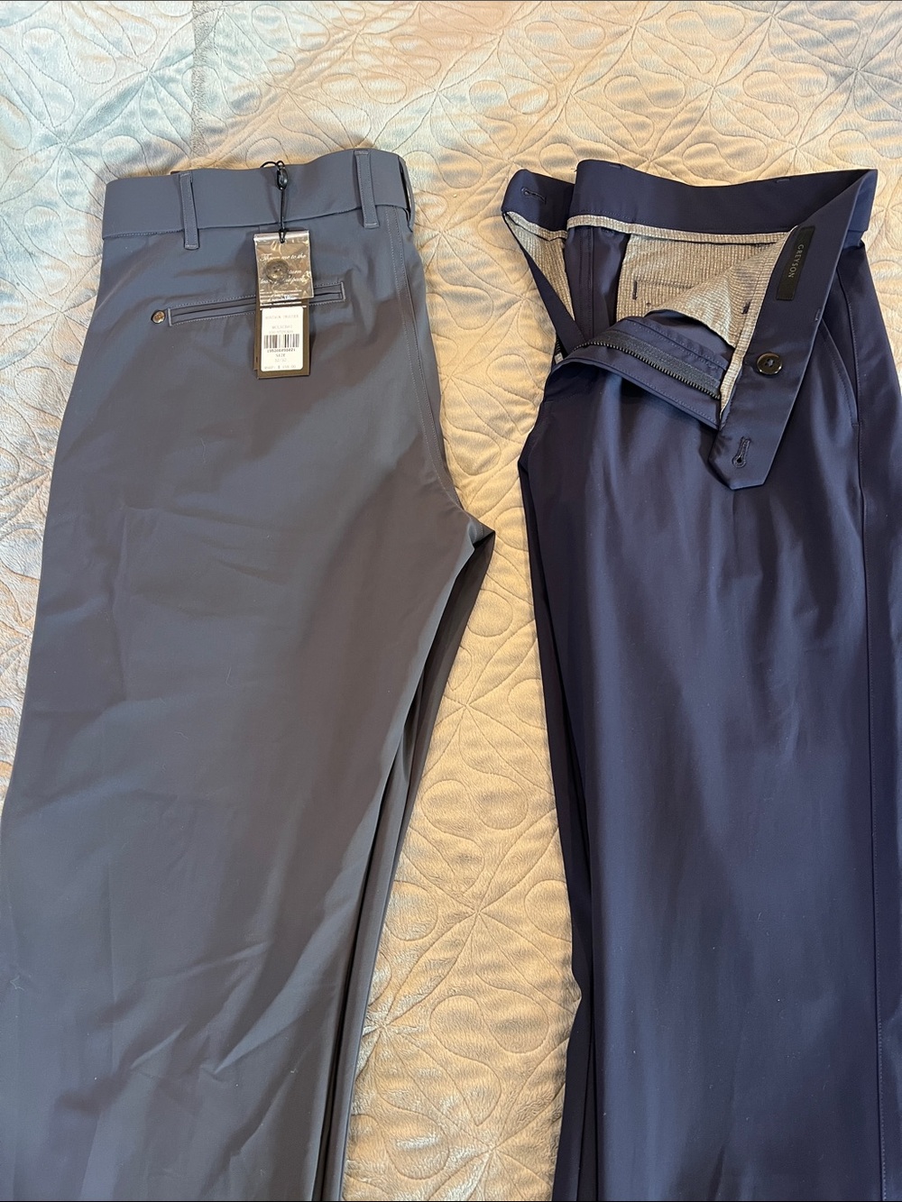 Greyson Men's Dress Pants - Charcoal Gray & Navy Blue